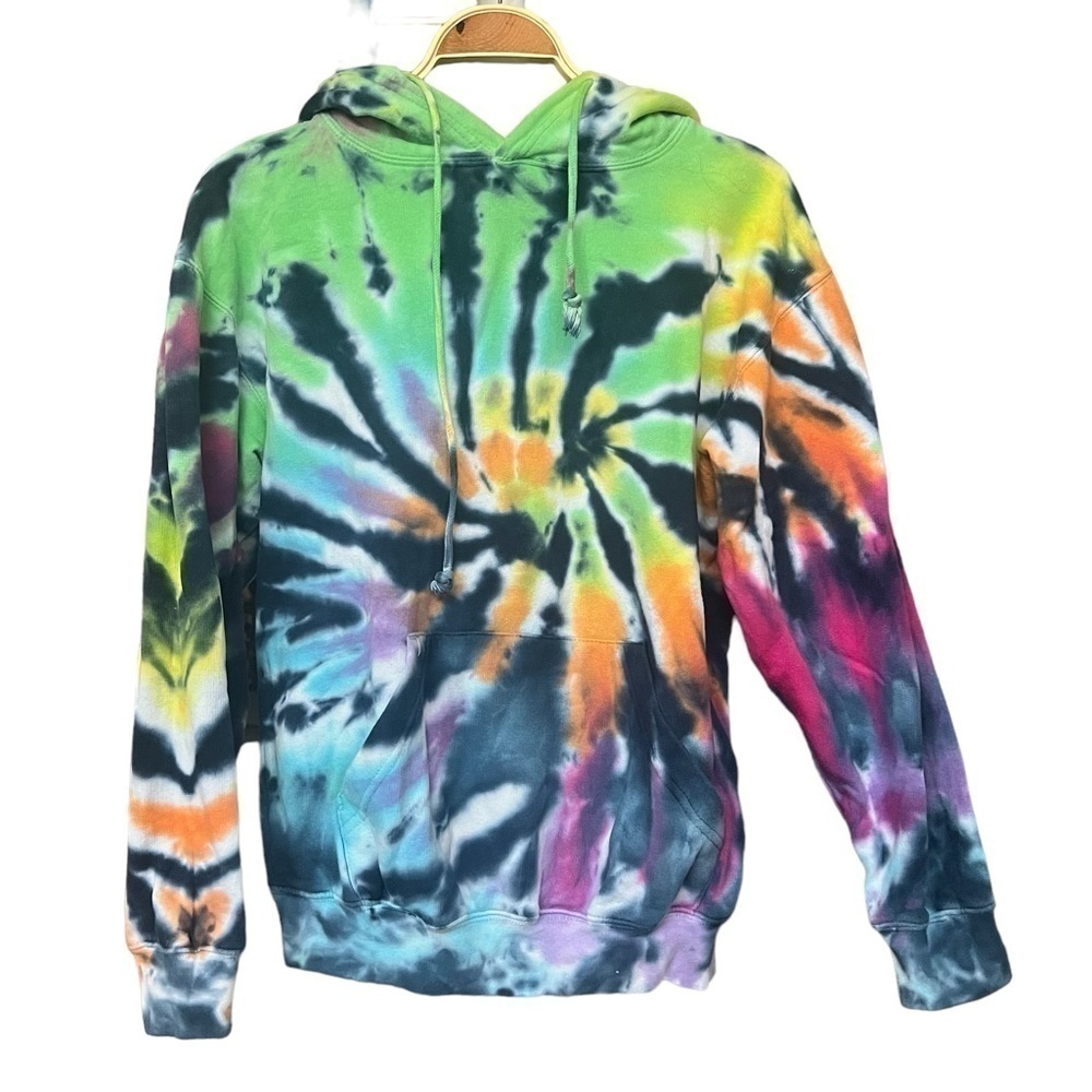 Dreamsicle Women's Size S Tie Dye Oversized Hoodie Sweatshirt Multicolored